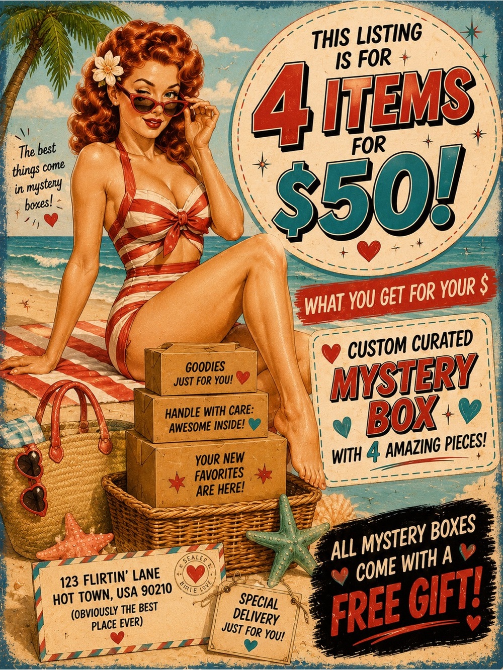 Custom Curated Mystery Box | Personal Shopper | 4 Items + Free Gift! 🎁 ❤️
